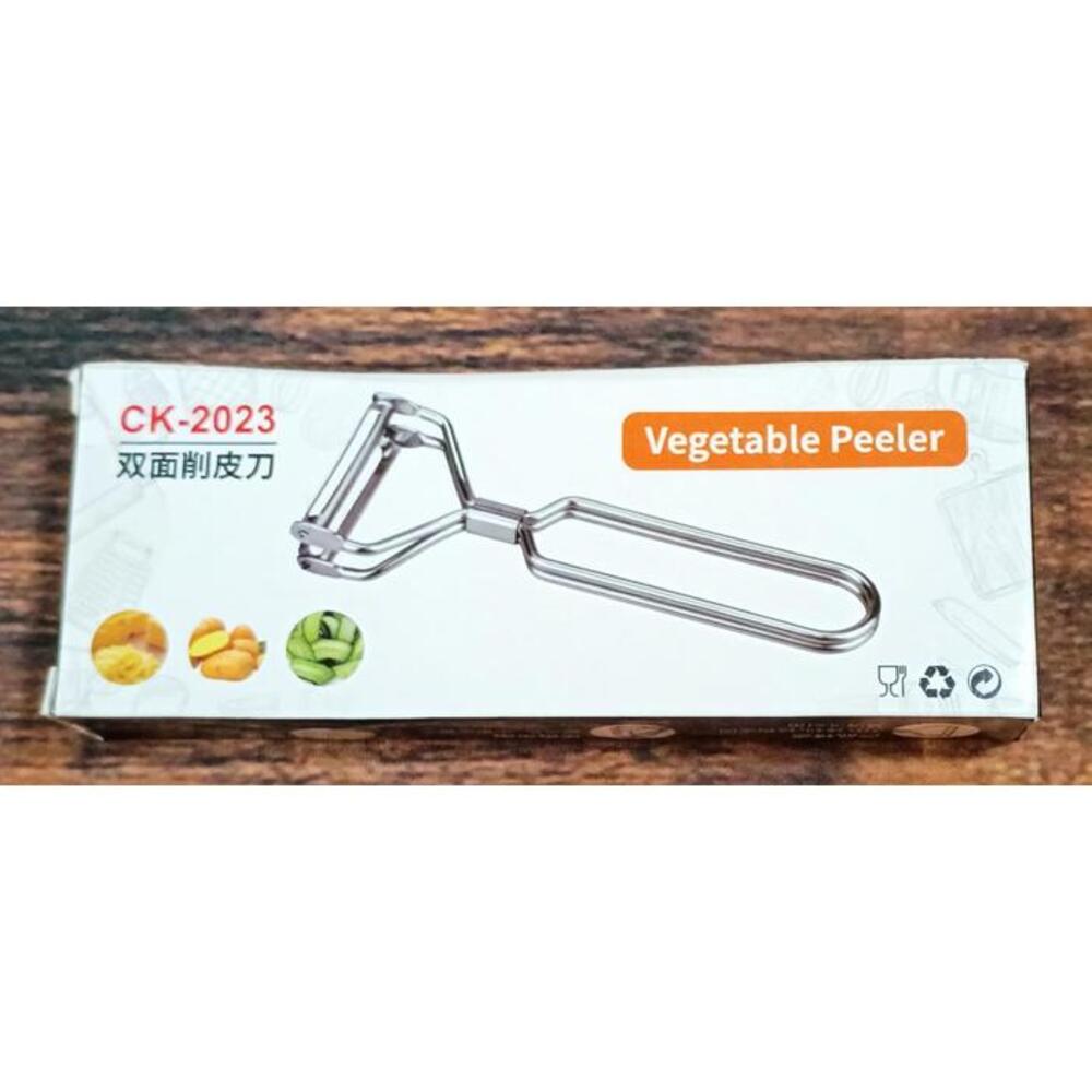 CK-2023 Stainless Steel Double-Sided Vegetable Peeler